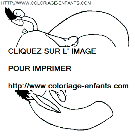 coloriage Alphabet Winnie lettre C avec Bourriquet
