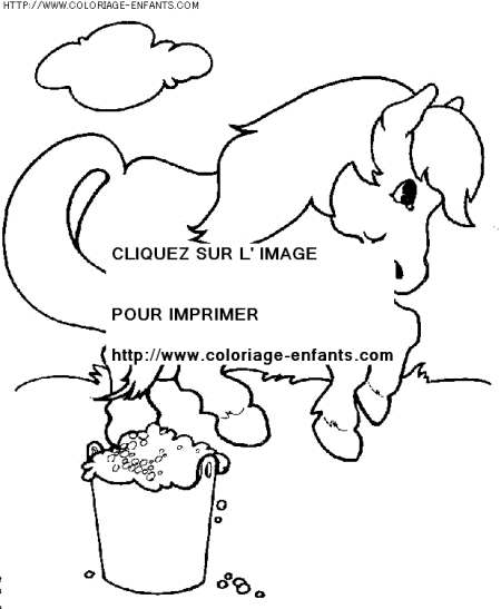 coloriage animaux chevaux