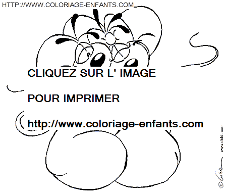 coloriage diddl embrassant diddlina