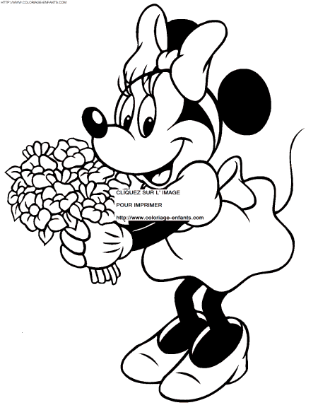 coloriage minnie et mickey