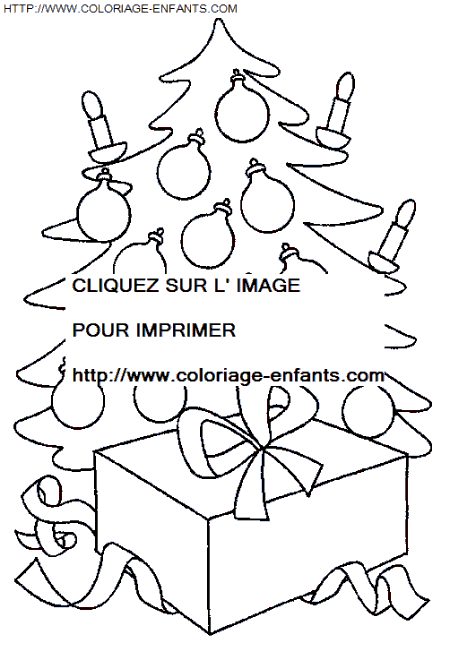 coloriage Fetes Noel Sapins Noel