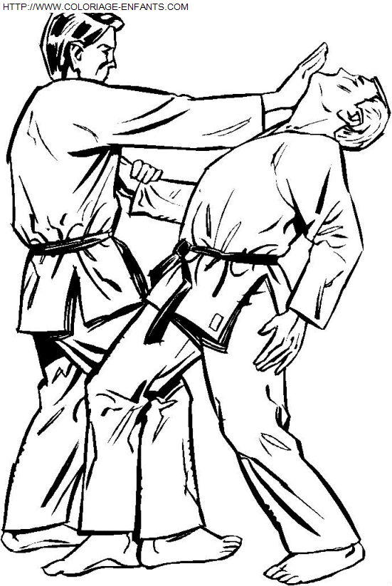 coloriage Aventure Judo