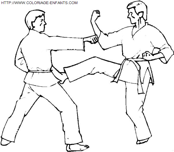 coloriage Aventure Judo