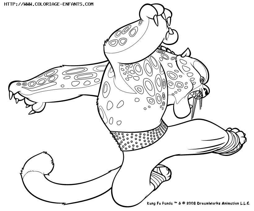 coloriage kung fu panda