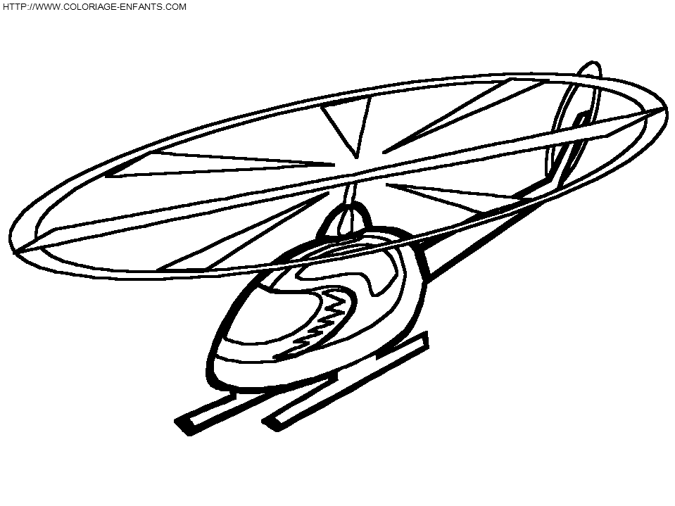 coloriage helicoptere teleguide