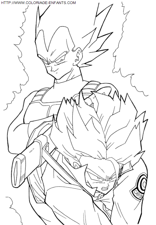 coloriage Heros Dragon Ball