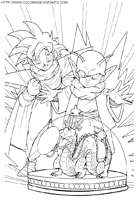 coloriage Heros Dragon Ball