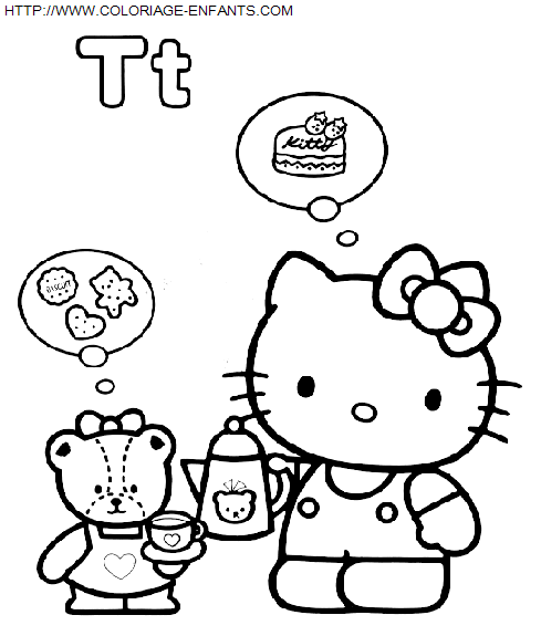 coloriage Heros Hello Kitty