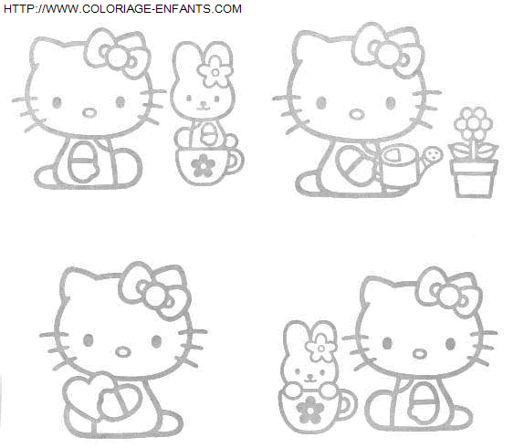 coloriage Heros Hello Kitty