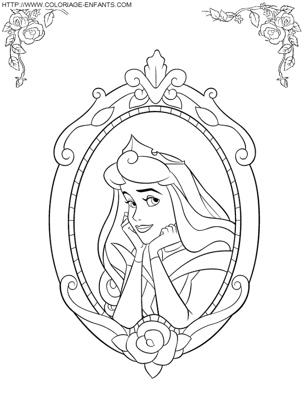 Coloriage Aurore Belle Au Bois Dormant
