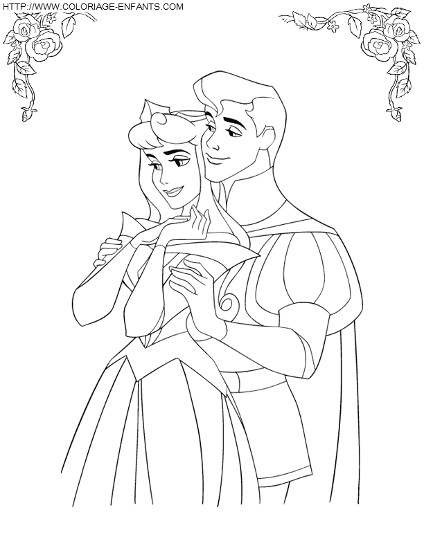 Coloriage Belle Au Bois Dormant Disney