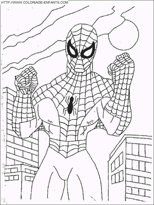 coloriage les forces de spiderman