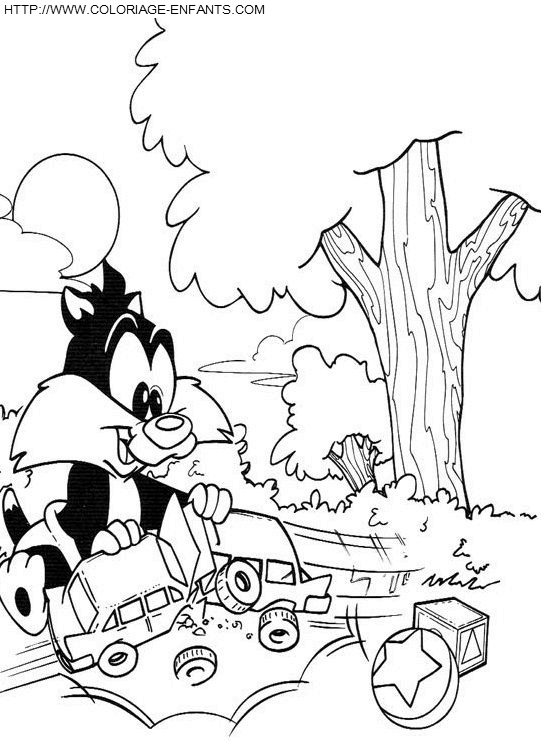 coloriage baby looney tunes