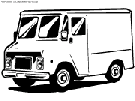 coloriage camion fourgon blinde