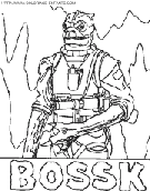 coloriage star wars bossk