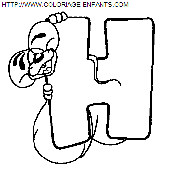 coloriage Alphabet Diddl