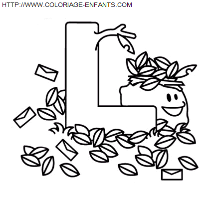 coloriage Alphabet Jouets Lettre L