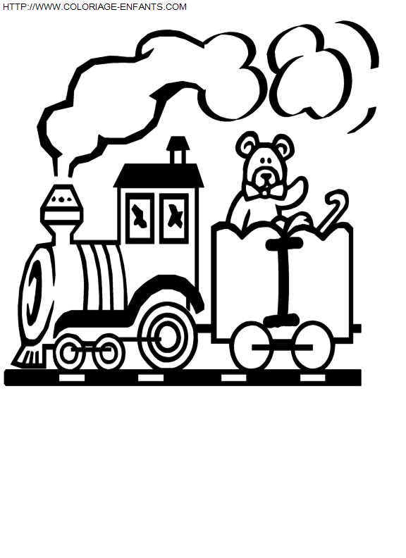 coloriage Alphabet Train Lettre I