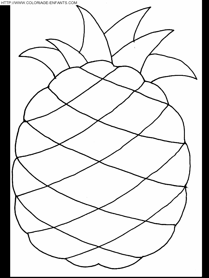 coloriage ananas