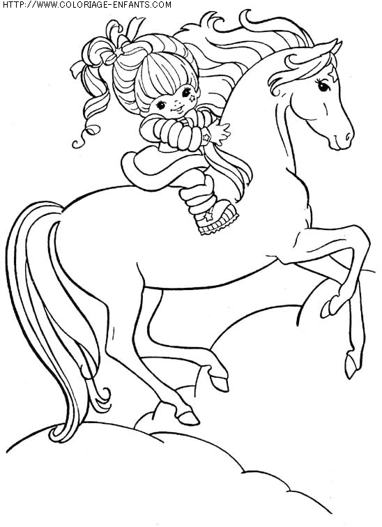 coloriage animaux chevaux