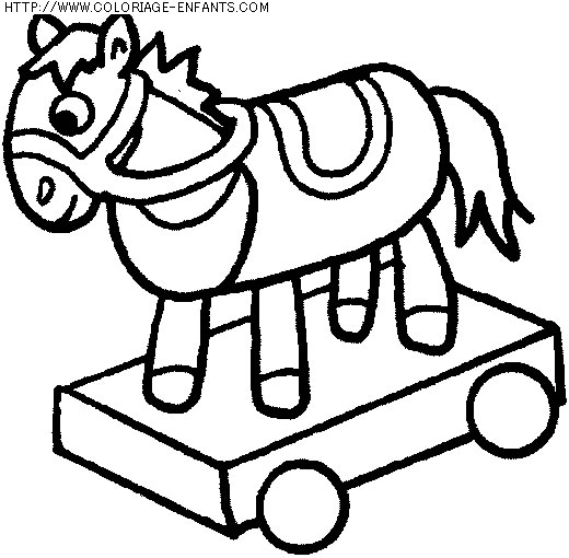 coloriage animaux chevaux