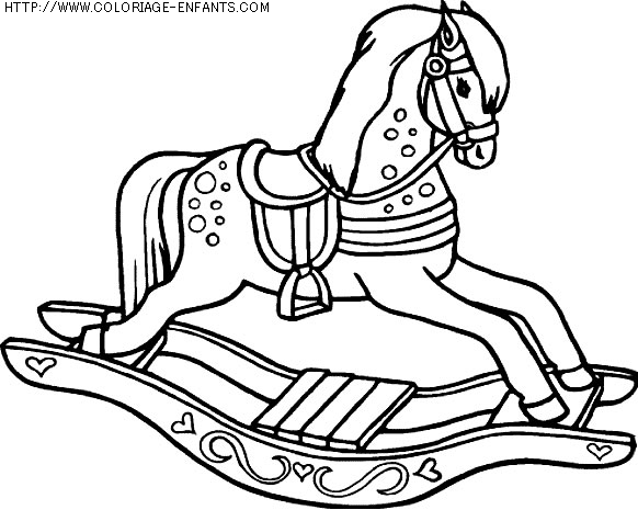 coloriage animaux chevaux