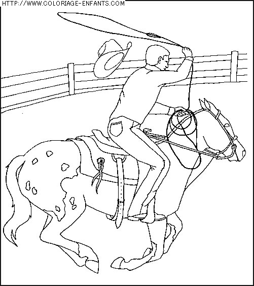 coloriage animaux chevaux