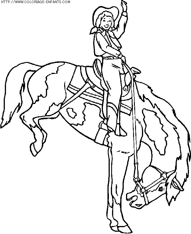 coloriage animaux chevaux