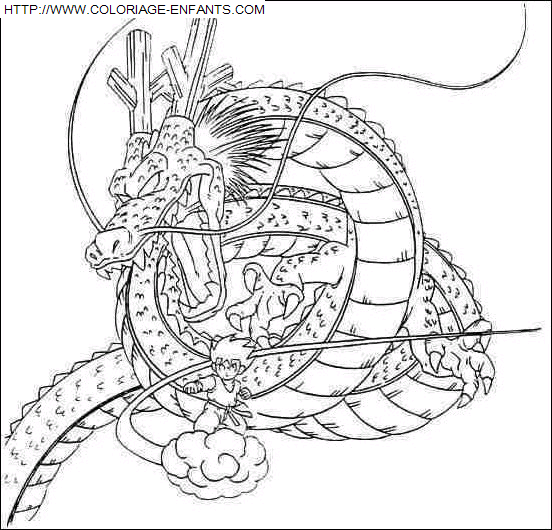 coloriage Animaux Dragons