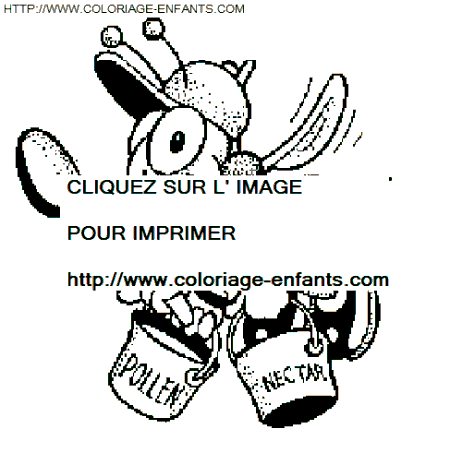 coloriage abeilles