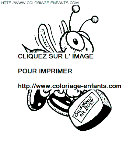 coloriage abeilles