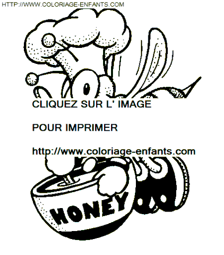 coloriage abeilles