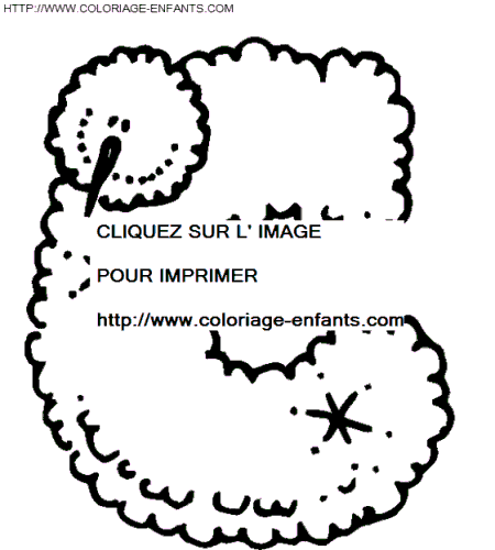 coloriage bonhomme neige lettre C