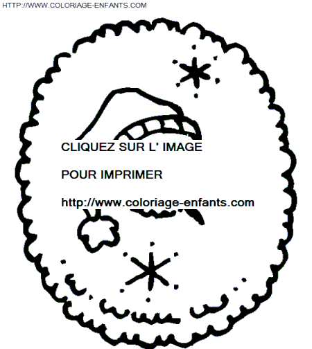 coloriage bonhomme neige lettre O