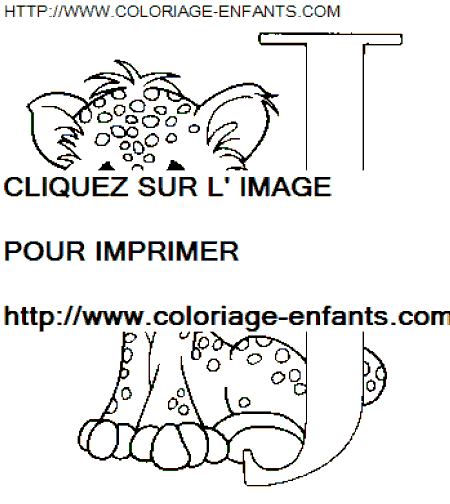 coloriage Alphabet Personnages lettre J