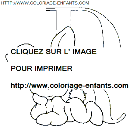 coloriage Alphabet Personnages lettre R