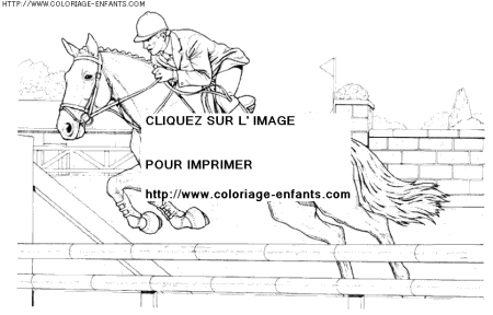 coloriage animaux chevaux