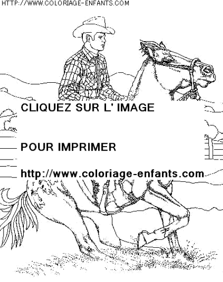 coloriage animaux chevaux