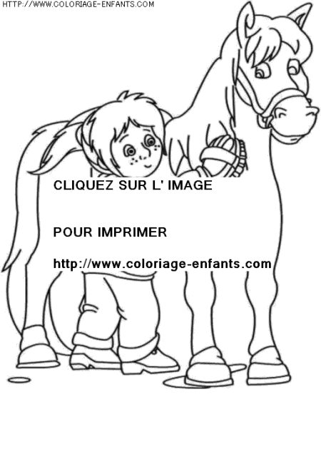 coloriage animaux chevaux