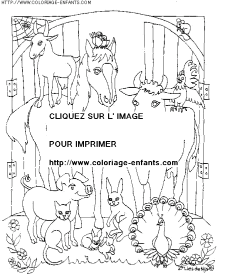 coloriage animaux chevaux