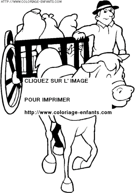 coloriage animaux chevaux