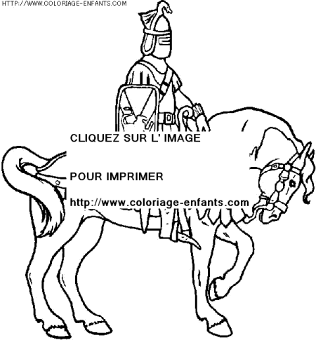 coloriage animaux chevaux