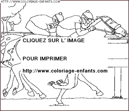 coloriage animaux chevaux