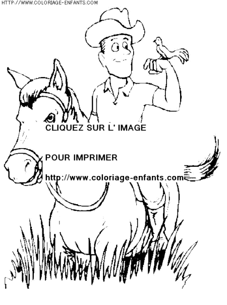 coloriage animaux chevaux