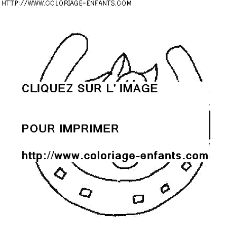 coloriage animaux chevaux