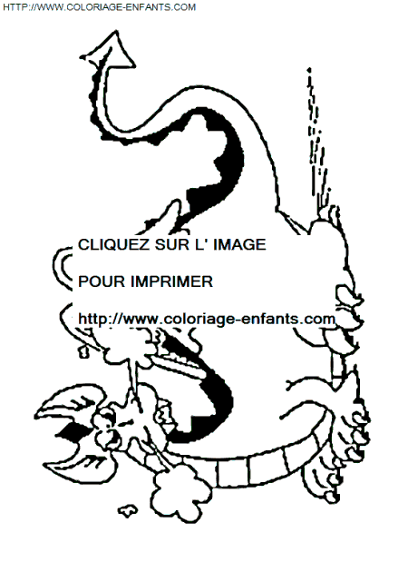 coloriage Animaux Dragons