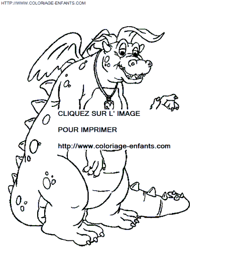 coloriage Animaux Dragons