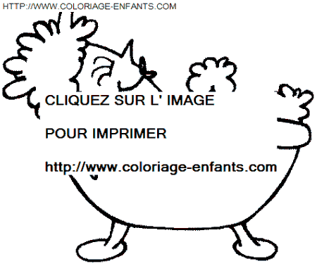 coloriage Aventure Bain