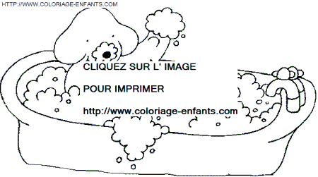 coloriage Aventure Bain