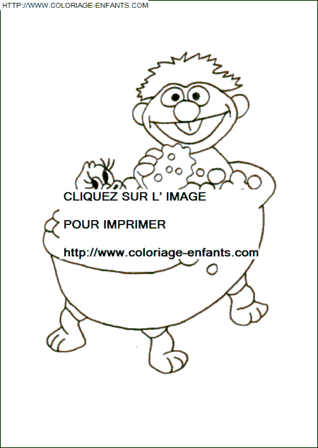 coloriage Aventure Bain